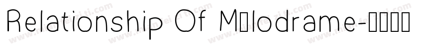 Relationship Of Mélodrame字体转换